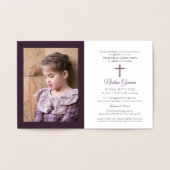 Erste Einladung mit Foto (Innenseite)