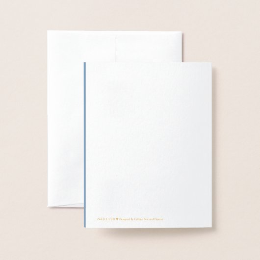 Erste Einladung mit Foto (Rückseite mit Umschlag)