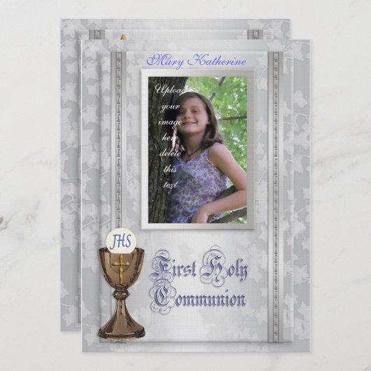 Erste Einladung mit Foto (Vorne/Hinten)