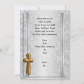 Erste Einladung mit Foto (Rückseite)