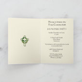 Erste Einladung mit goldenem Kreuz (Innenseite)