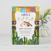 Erste Einladung von Fiesta Charro Boy zum Geburtst (Stehend Vorderseite)