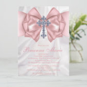 Erste Einladung von Satin Diamond Cross (Stehend Vorderseite)