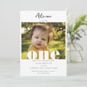 Erste Einladung zum Geburtstag 1. Foto Skript (Stehend Vorderseite)