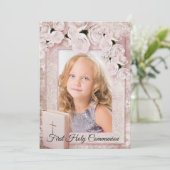 Erste Einladung zum Heiligen Kommunion-Foto (Stehend Vorderseite)