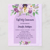 Erste Einladung zur Blume von Veilchen Flyer (Vorne)