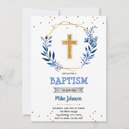 erste Einladung zur heiligen Gemeinschaft (Vorderseite)