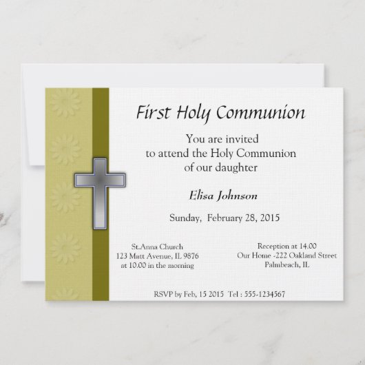 Erste Einladung zur Heiligen Kommune (Vorderseite)