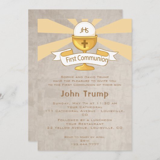 Erste Einladung zur Heiligen Kommune (Vorne/Hinten)