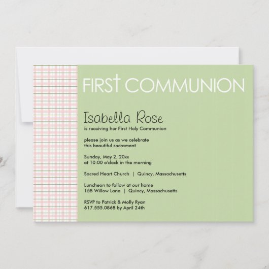 Erste Einladung zur Heiligen Kommune (Vorderseite)