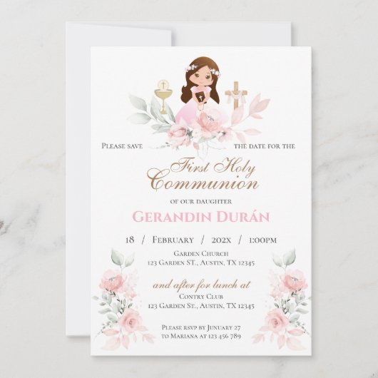 Erste Einladung zur Heiligen Kommune (Vorderseite)