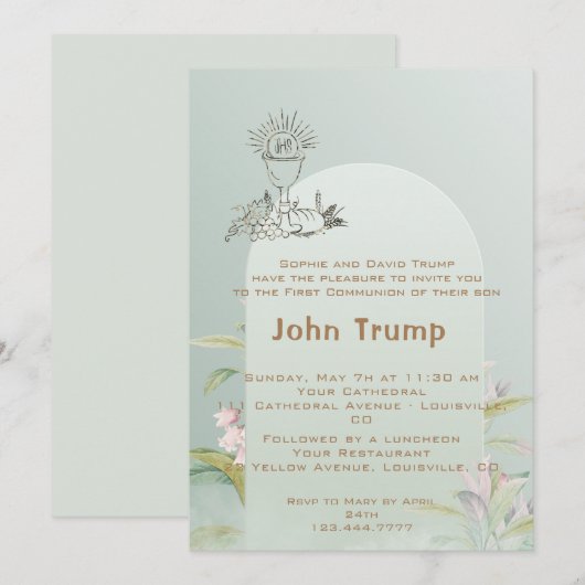 Erste Einladung zur Heiligen Kommune (Vorne/Hinten)