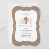 Erste Einladung zur Heiligen Kommune Aquarellblume (Vorderseite)