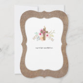 Erste Einladung zur Heiligen Kommune Aquarellblume (Rückseite)