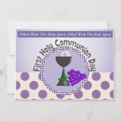 Erste Einladung zur Heiligen Kommunion (Vorderseite)