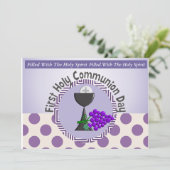 Erste Einladung zur Heiligen Kommunion (Stehend Vorderseite)