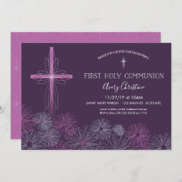Erste Einladung zur Heiligen Kommunion - Girl's Fl