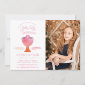 Erste Einladung zur Kommunion - Foto der Mädchen (Vorderseite)