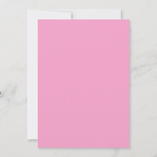 Erste Einladung zur Kommunion Pastel Floral Pink (Rückseite)