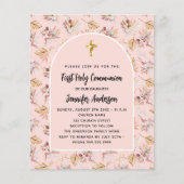 Erste Einladung zur Rose Goldpampas Flyer (Vorne)