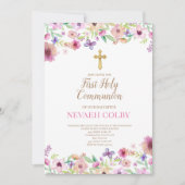 Erste Einladungen der Heiligen Kommunion (Vorderseite)