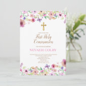 Erste Einladungen der Heiligen Kommunion (Stehend Vorderseite)