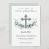 Erste Einladungen des Heiligen Kommunion Cross (Vorne/Hinten)