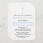 Erste Einladungen zu den Blauen Triplets der Heili (Vorne/Hinten)