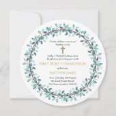 Erste Einladungen zu den Heiligen Kommunionen Boys (Vorderseite)