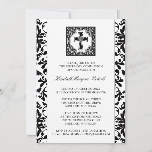 Erste Einladungen zur Heiligen Kommunion (Vorderseite)