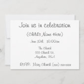 Erste Einladungen zur Heiligen Kommunion (Mädchen) (Rückseite)