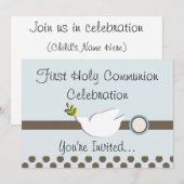 Erste Einladungen zur Heiligen Kommunion (Mädchen) (Vorne/Hinten)
