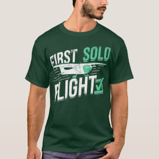 Erste Einzelflug-Pilotprämie T-Shirt