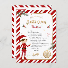 Erste Elf Ankunft Willkommenskarte Postkarte