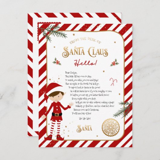 Erste Elf Ankunft Willkommenskarte Postkarte (Vorne/Hinten)