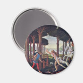 Erste Episode " von Botticelli Sandro Magnet (Vorderseite/Rückseite)