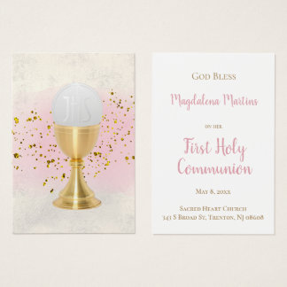 Erste Erinnerungskarte des Heiligen Kommunion