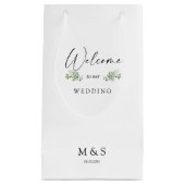 Erste Eukalyptus-Gastgeschenk Hochzeit Weiß Kleine Geschenktüte (Vorderseite)