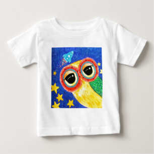 Erste Eule im Raum Baby T-shirt