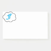 Erste F-Monogramm-Anmerkungen Post-it Klebezettel (Vorderseite)