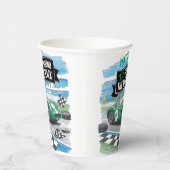 Erste Fahrt rund um die Rennstrecke Geburtstag Pappbecher (Rechts)