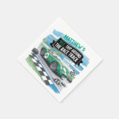 Erste Fahrt rund um die Rennstrecke Geburtstag Serviette (Ecke)