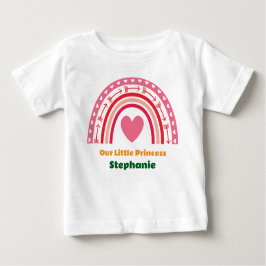 Erste Fahrt um das Rainbow 1. Geburtstag Foto Baby T-shirt