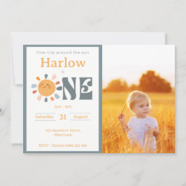 Erste Fahrt um das sonnenneutrale Foto Einladung
