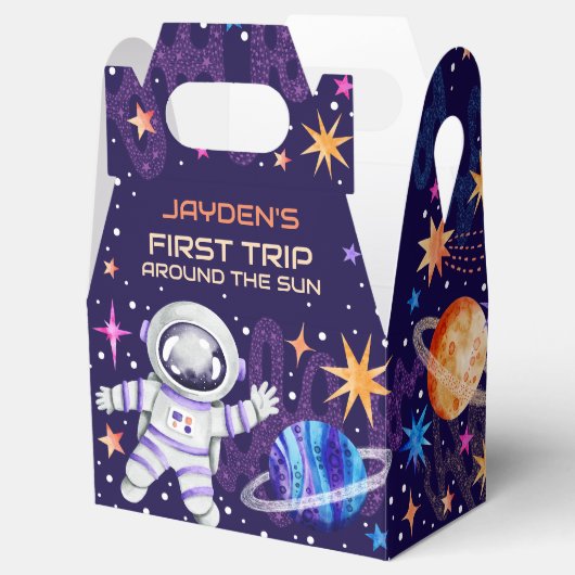 Erste Fahrt um das Sun Astronaut-Raketenschiff Geschenkschachtel (Geöffnet)