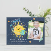 Erste Fahrt um die Sonne Einladung (Stehend Vorderseite)