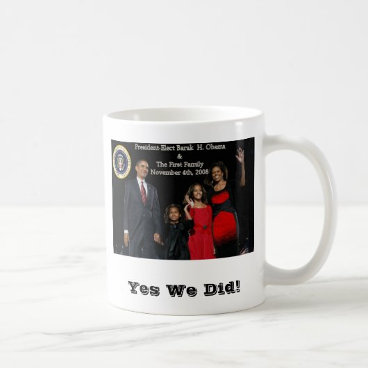 Erste Familie Präsident-Obama präsidential… Kaffeetasse (Rechts)
