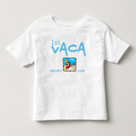 erste Ferien personalisiert Kleinkind T-shirt