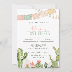 Erste Fiesta 1. Geburtstagsfeier Party Einladung