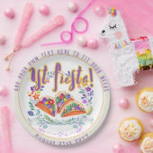 Erste Fiesta 1. Tacos Folkart Blume Pappteller (Party)